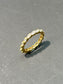 14K Gold Oval Diamond Eternity Band Ring SZ 6