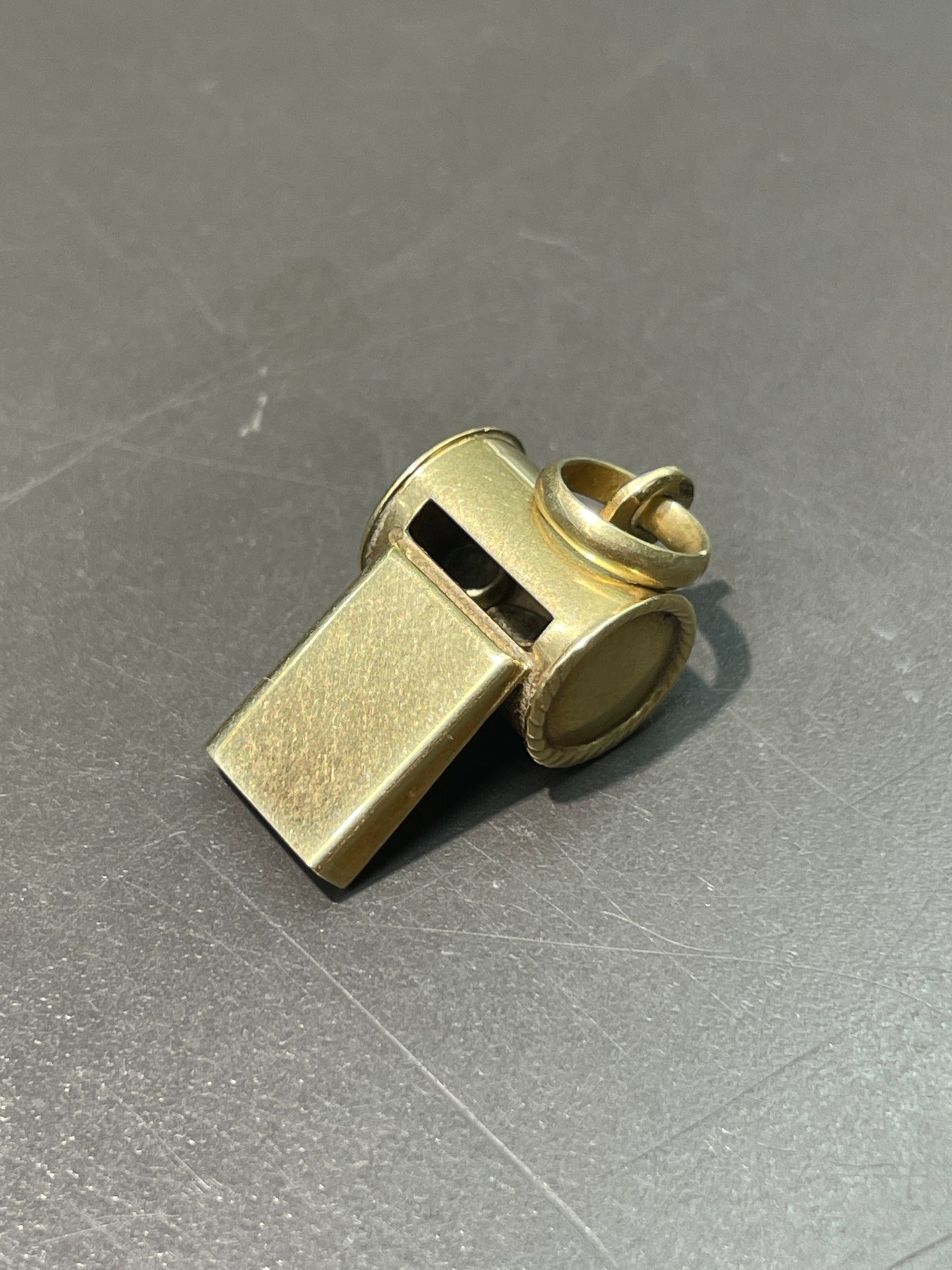Vintage 14K Gold Working Whistle Charm