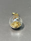 Vintage 18K Gold Dust Bottle Pendant Charm