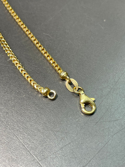 14K Gold 2.0 mm Franco Woven Necklace