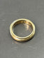 14K Gold Diamond Flush Set Ring SZ 6.5