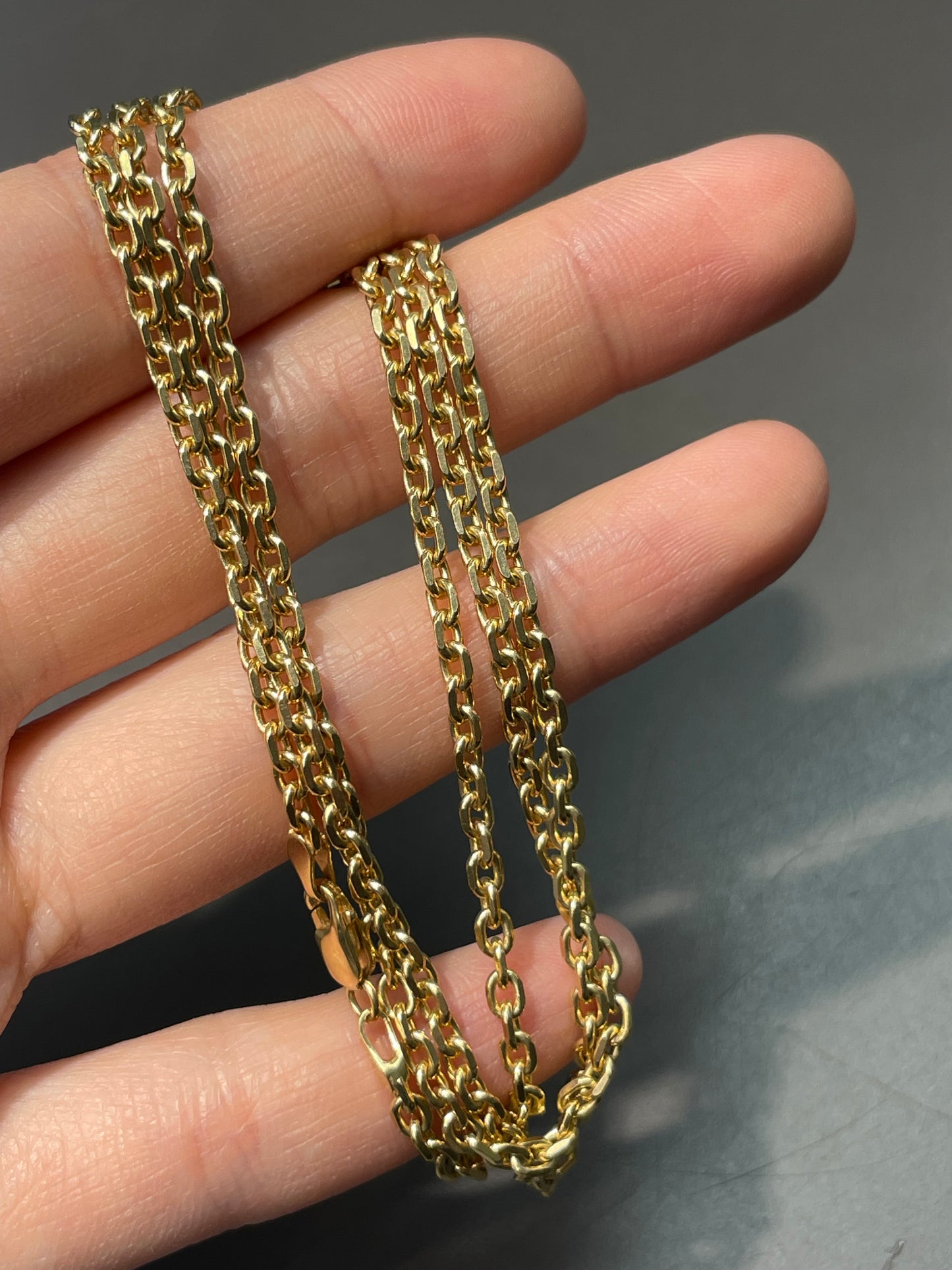 14K Yellow Gold 3.0 mm Biker Chain Necklace 26.0 inch