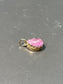 Antique 14K Gold Pink Drop Shape Quartz Charm