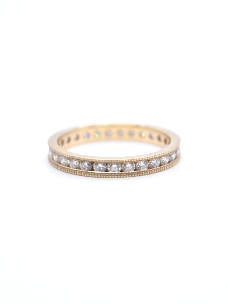 14K Yellow Gold Diamond Eternity Ring