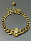 Victorian 14K Gold Opal Love Knot Bracelet