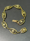 Antique French 18K Yellow Gold Filigree Link Bracelet