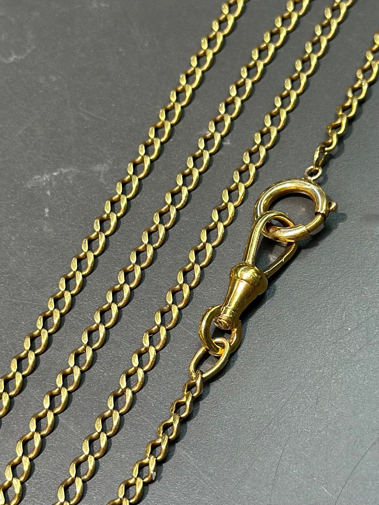 Vintage 14K Gold Curb Link Chain