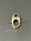 14K Gold Carabiner Clasp