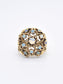 Bague victorienne en grappe d'opale en or 14 carats SZ 5