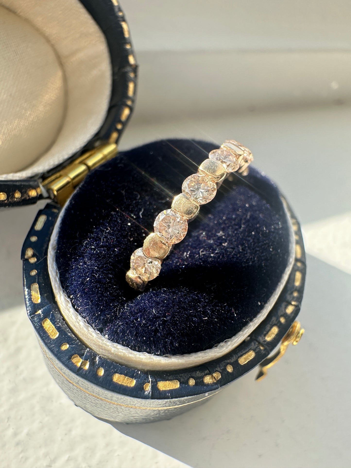 14K 金 0.48 CTW 七钻戒指