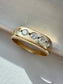 14K Yellow Gold 0.50 CTW Five Stone Diamond Flush Set Ring Band