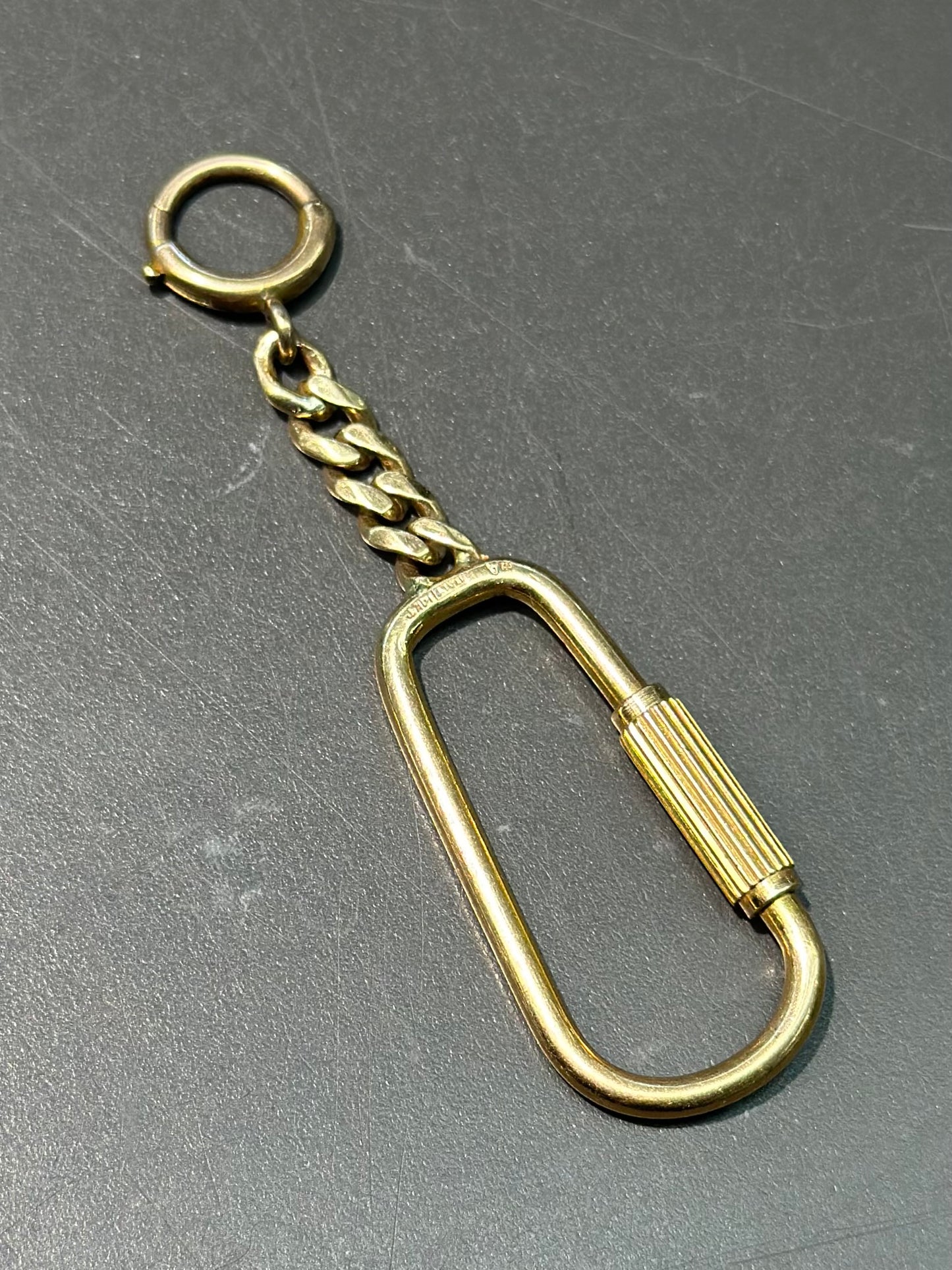 Vintage 14K Gold Carabiner Chain