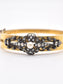 Antique French 18K Gold and Silver Pearl Diamond Bracelet