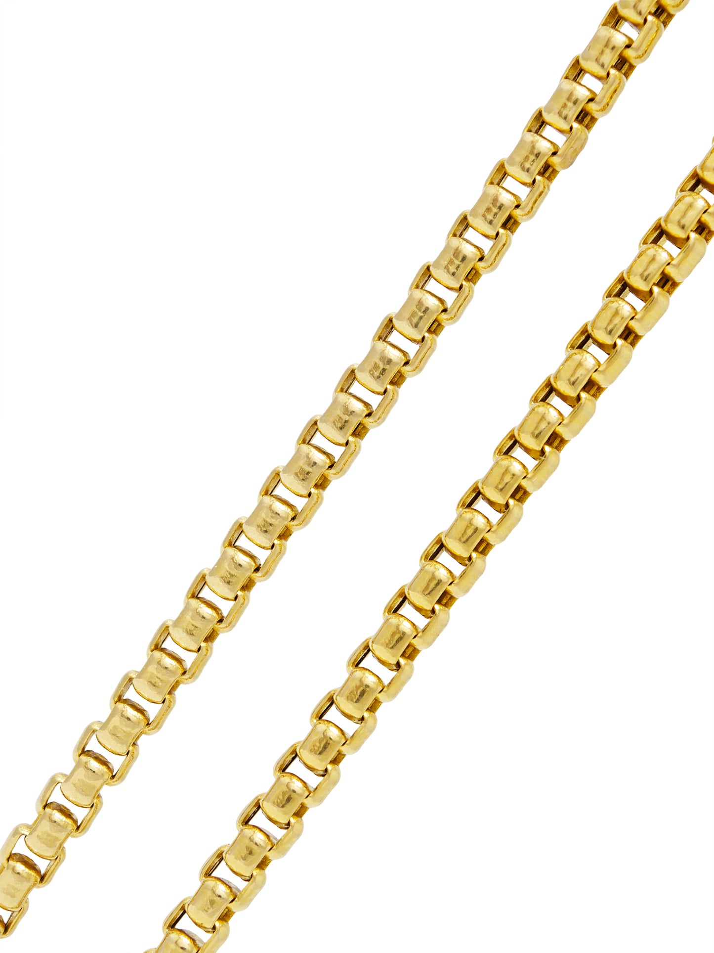 14K Gold 3.5 mm Box Link Chain Necklace