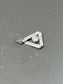 Art Deco Platinum Diamond Triangular Charm