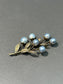 ￼Vintage 14K Gold Pearl Flower Brooch