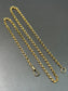 Vintage 14K Gold Fancy Link Watch Chain 20.5”