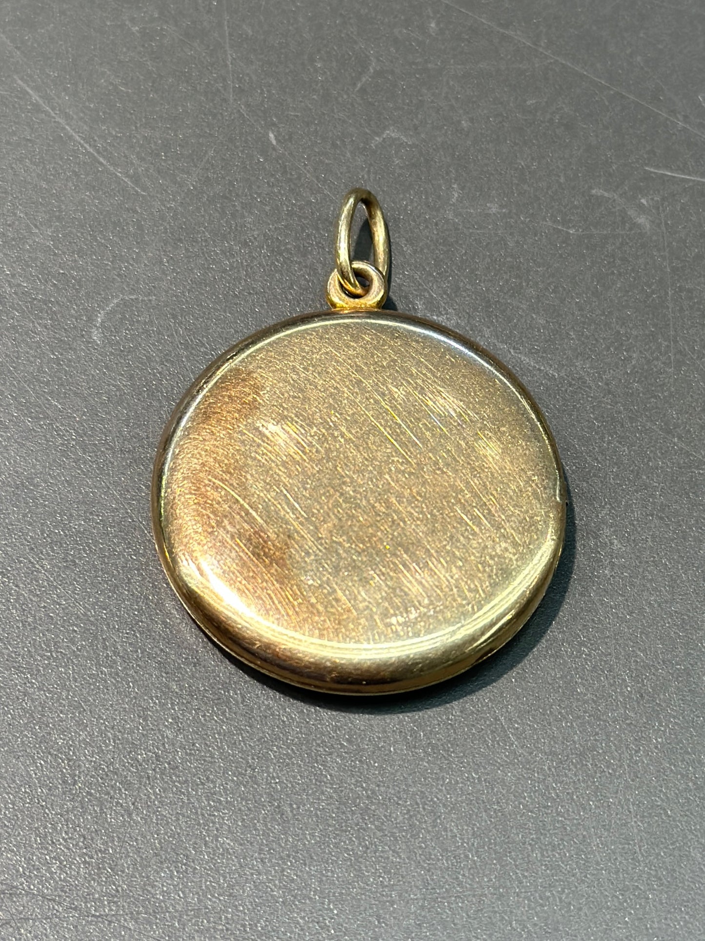 Antique 14K Gold Starburst Circle Locket