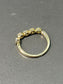 Sonia B. 18K Gold Diamond Half Band Flex Ring SZ 7