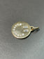 14K Yellow Gold 0.52 CTW Diamond Happy Face Disc Pendant