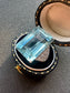 Platinum 16.76 CTW Aquamarine Diamond Ring SZ 5.5