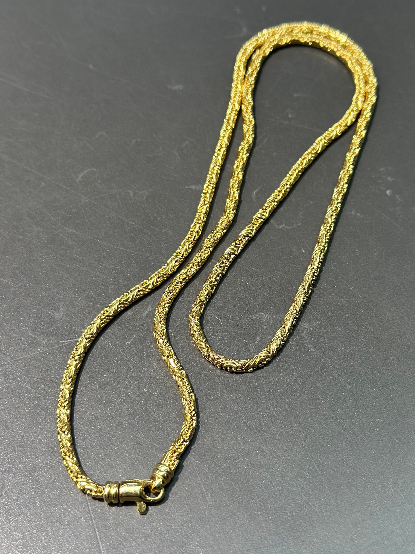 14K Gold Byzantine Chain Necklace