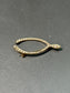 Antique 14K Gold Seed Pearl Wish Bone Brooch