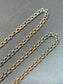 Edwardian 14K Gold Bi-Tone Watch Chain