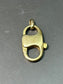 14K Gold Extra Large Carabiner Clasp