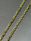 14K Yellow Gold 4.0 mm Solid Biker Link Necklace