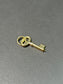 18K Gold Hollow Key Charm