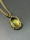 Grand pendentif citrine en or 14 carats