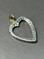 Platinum 0.9 CTW Diamond Open Heart Pendant