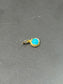 Charme cabochon turquoise vintage en or 18 carats