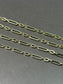 14K Gold Medium Hollow Paper Clip Link Necklace 20.0”