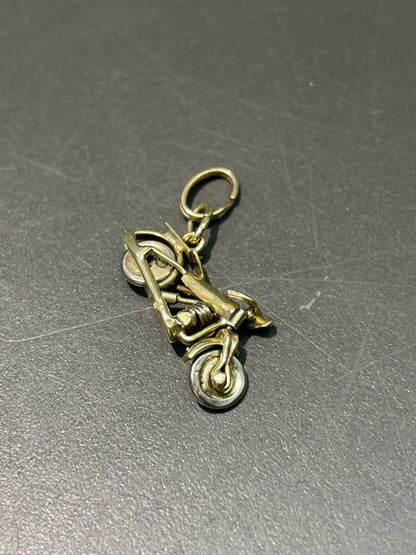 Vintage 14K Gold Articulating Motorcycle Charm