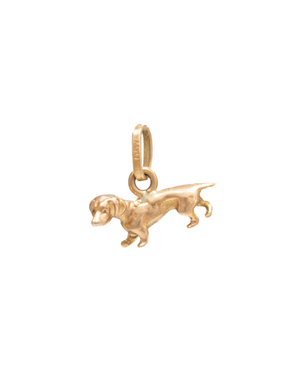 Vintage 18K Gold Daschund Charm