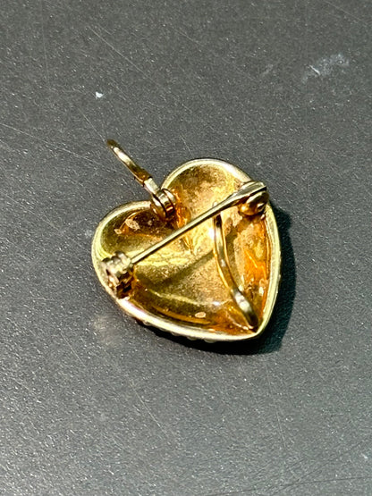 新艺术风格 14K 金珍珠簇胸针吊坠