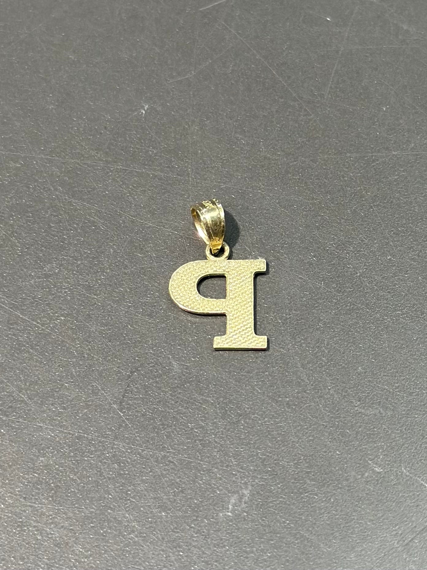 Vintage 10K Two Tone Gold Initial Charms