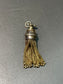 Antique 14K Yellow Gold Enamel Tassel Charm Pendant