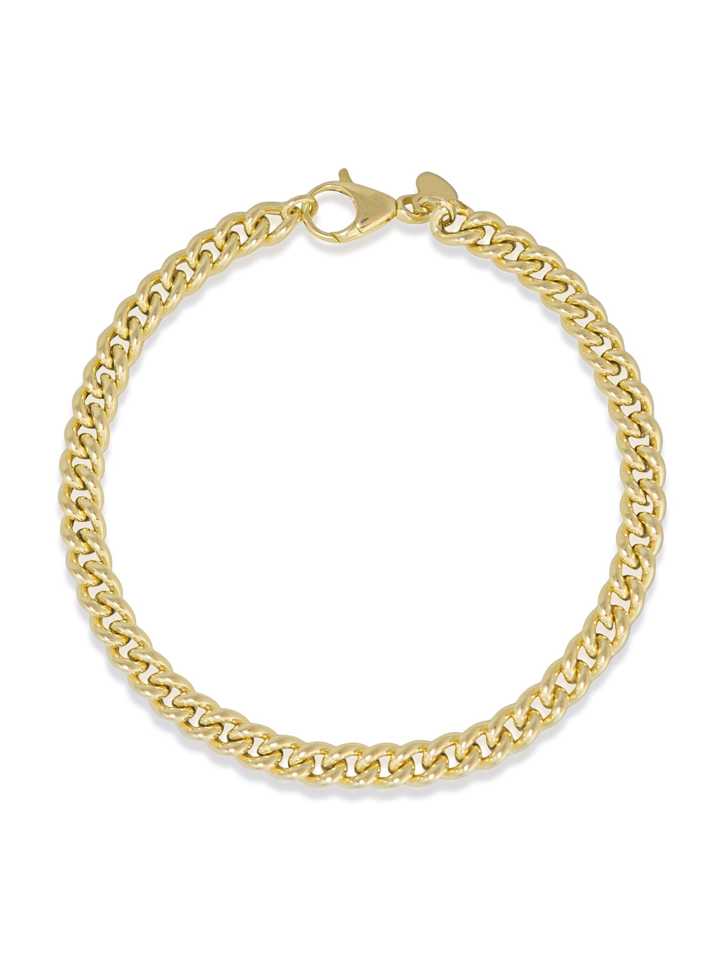 14K Gold 5.0 mm Puffy Curblink Bracelet