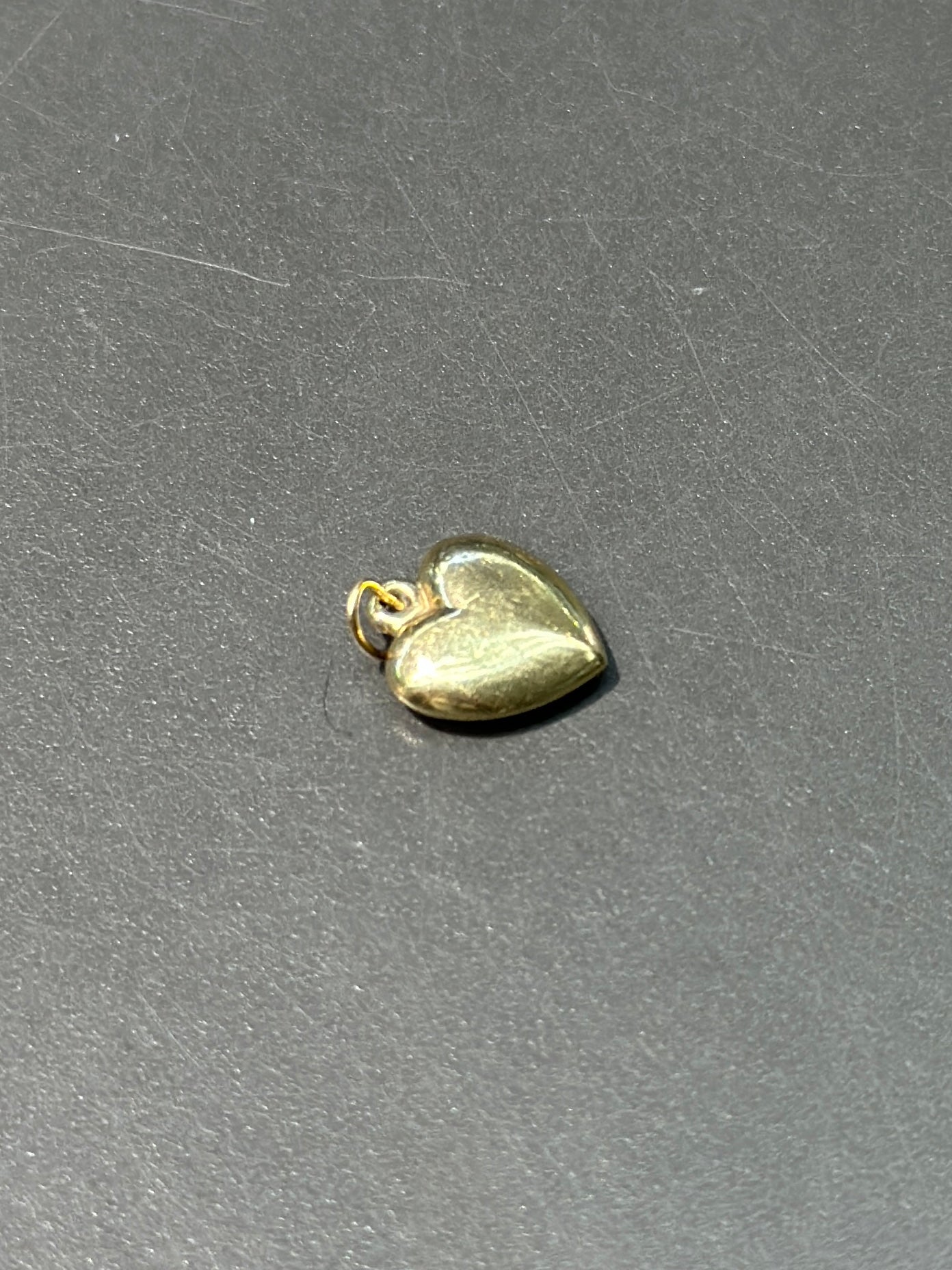 Vintage 14K Gold Puffy Heart Shape Charm