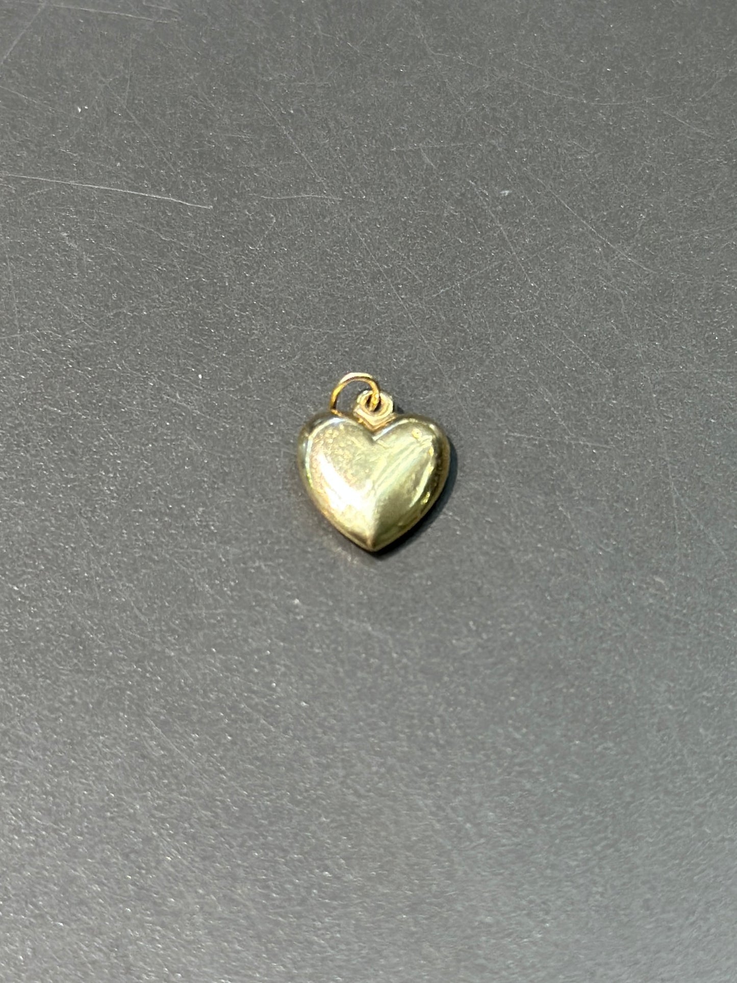 Vintage 14K Gold Puffy Heart Shape Charm