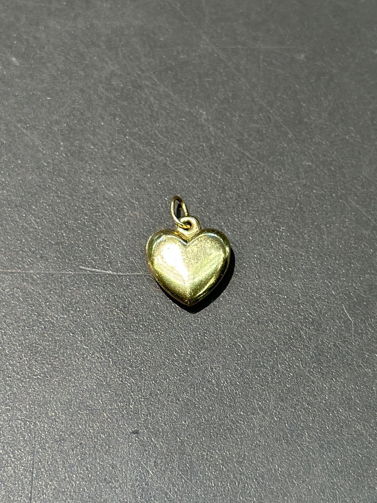 Vintage 14K Gold Puffy Heart Shape Charm