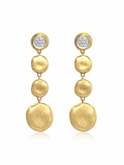 Marco Bicego 18K Gold "Piccolo Jaipur" Diamond Earring