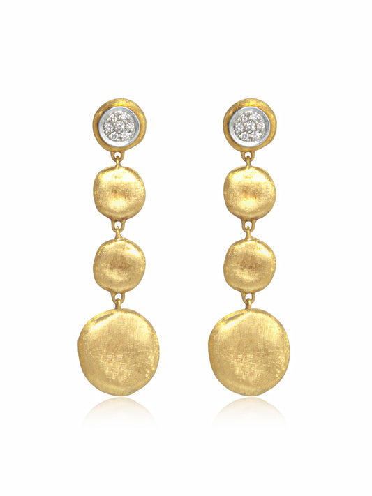 Marco Bicego 18K Gold "Piccolo Jaipur" Diamond Earring