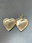 Vintage Large 14K Gold Heart Shape Locket Charm