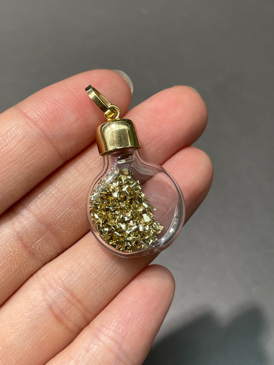 Vintage 14K Yellow Gold Gold Shaving Bottle Charm