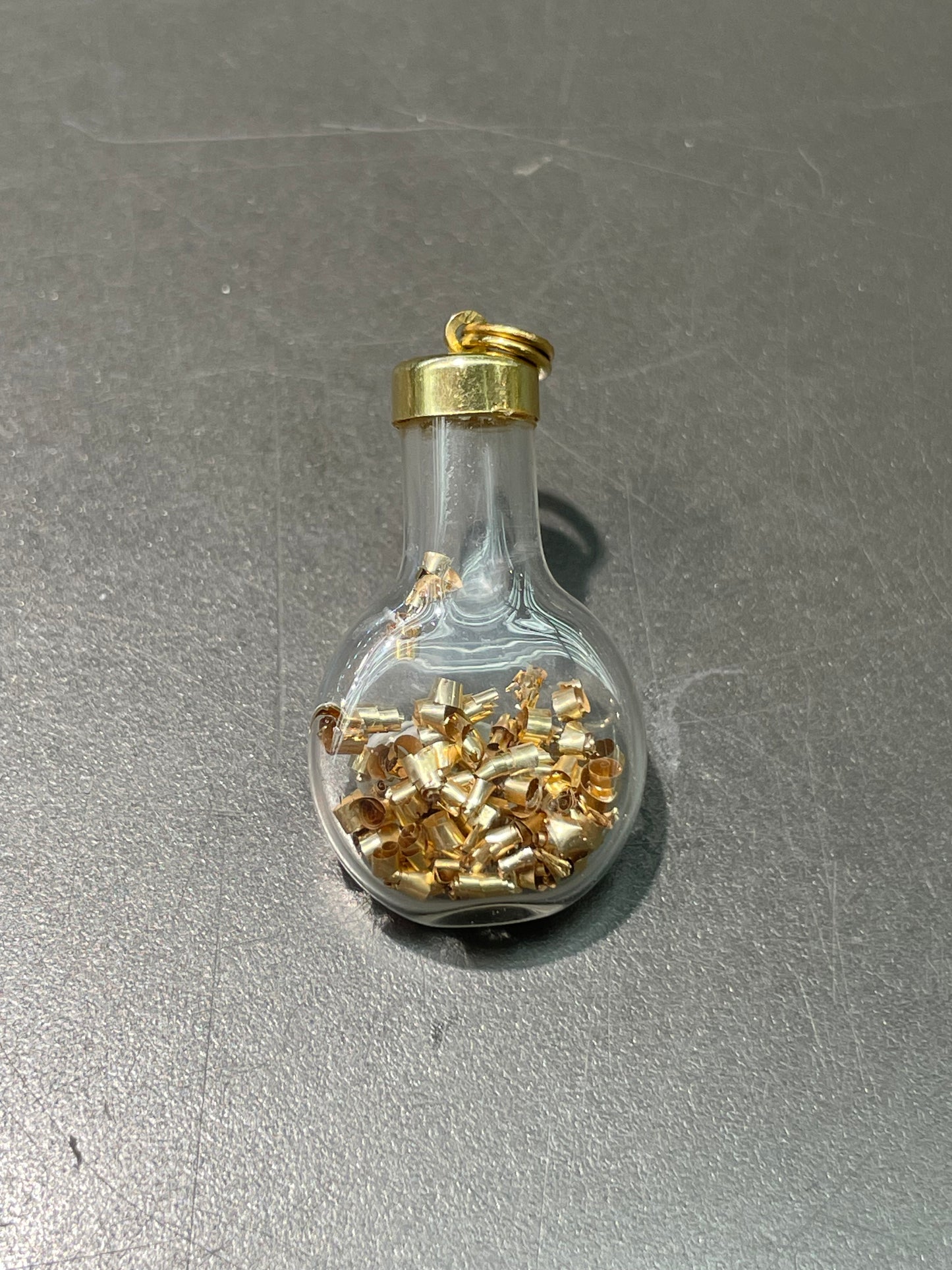 Vintage 14K Yellow Gold Gold Shaving Bottle Charm