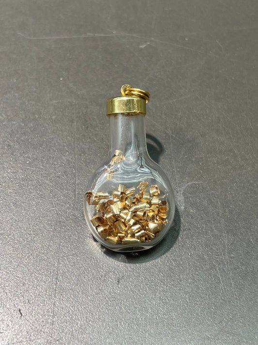 Vintage 14K Yellow Gold Gold Shaving Bottle Charm
